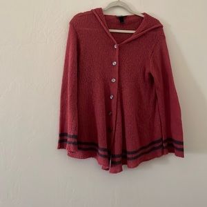 Woooden Ships knit  hooded sweater wool blend by Paola Buendia